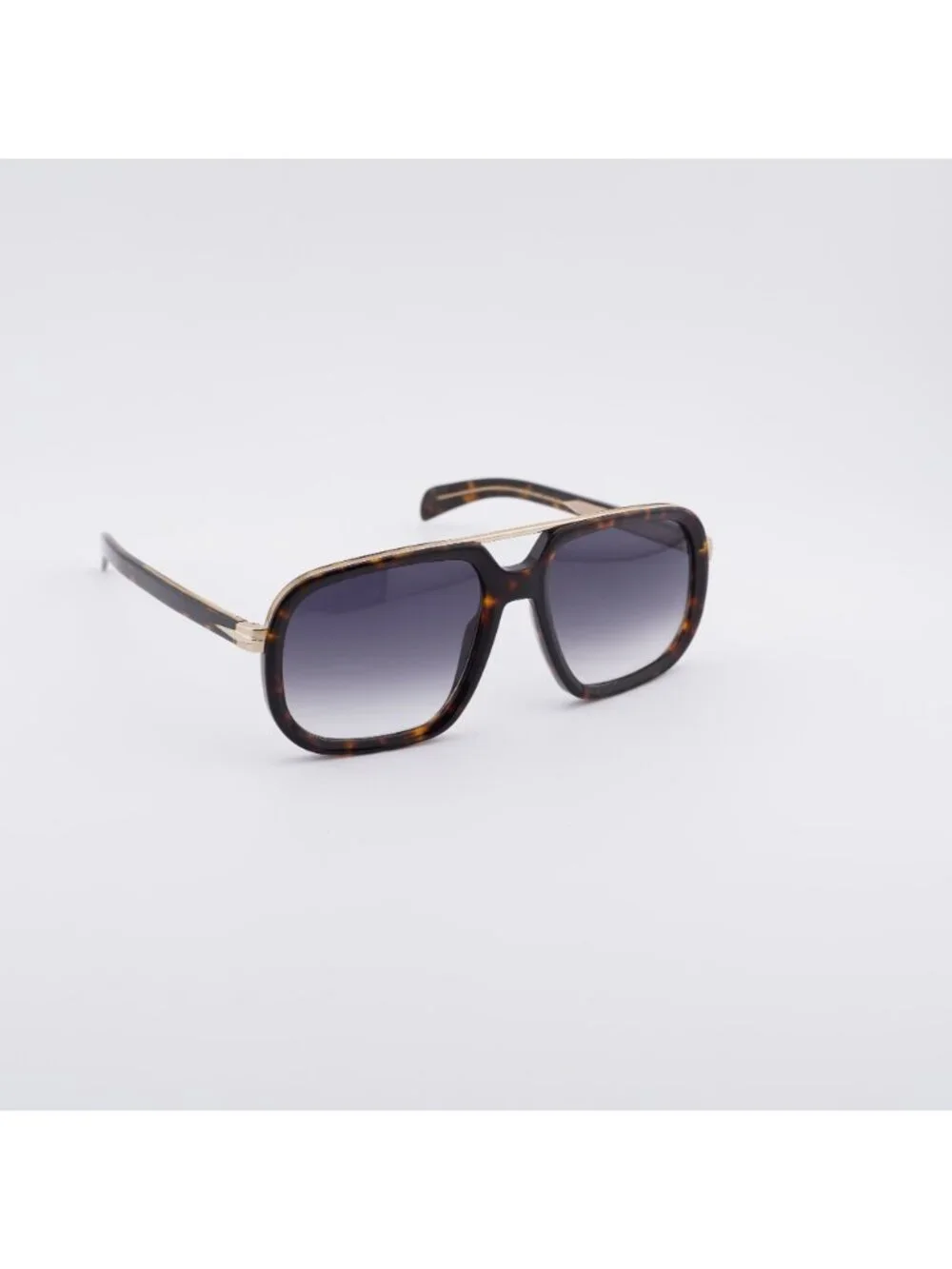David Beckham DB 7101/S 02IK 9O Sunglasses Havana Aviator Frame, Grey Lenses